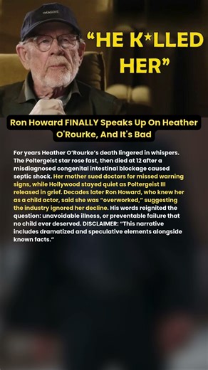 Ron Howard FINALLY Speaks Up On Heather O'Rourke, And It's Bad #shorts #viralshort