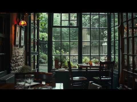 8 Hours of Rainy Café Ambience ☔ Relaxing Rain on Window for Sleep, Rest & Overnight Calm (No Music)
