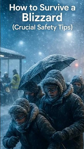 LEARN FAST HOW TO SURVIVE ANY BLIZZARD | 3 CRUCIAL SAFETY TIPS ❄️! #blizzard #winter #safetyfirst