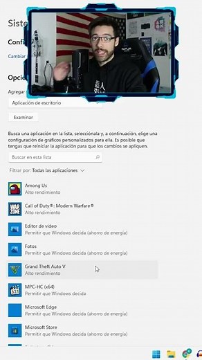 🚀 Guía de OPTIMIZACIÓN para Windows 11 ⚡ Activar GPU Acelerada por Hardware #shorts #gpu