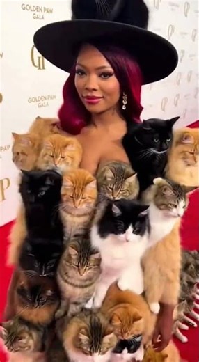 Fashion or Madness? A Dress Made of 30 Cats!