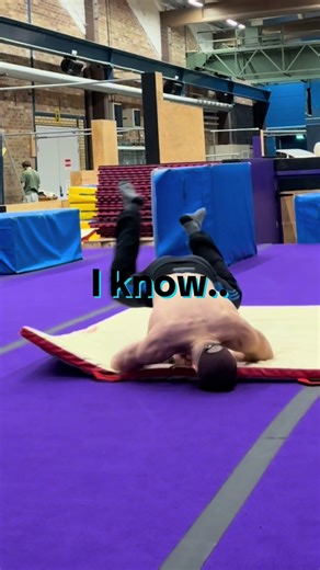 I’ve given up at this point 😔 #tricking #training #gym