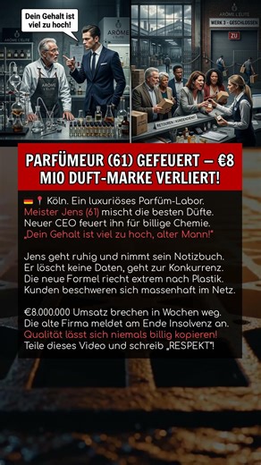 PARFÜMEUR (61) GEFEUERT — €8 MIO DUFT-MARKE VERLIERT!