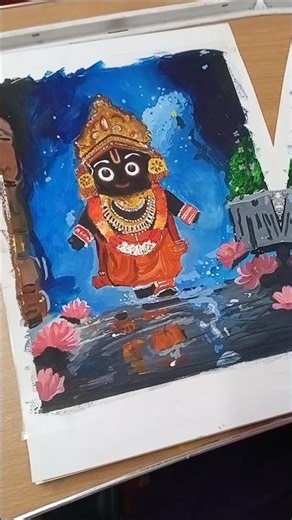 jagannath ji ka painting complete #viral #art #jagannath