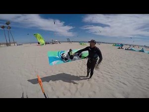 Learn how to Kiteboard at Belmont Shore Kite Beach in Long Beach California Cabrinha Contra Litewave