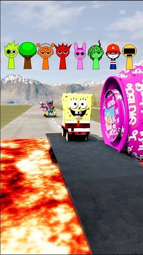 BeamNG Drive shorts "GummyBear & Huggy Wuggy – Hilarious BeamNG Fail! 🎮" #beamngshorts