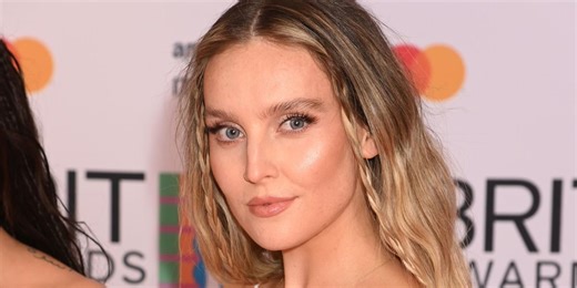 Perrie Edwards' gold chainmail naked dress totally nails the '70s pop icon look
