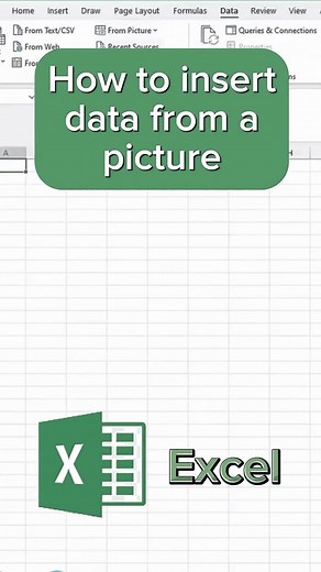 How to Insert Data from a Picture in Excel