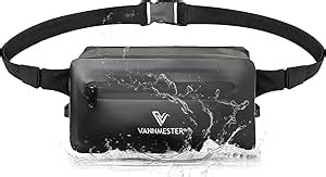 Waterproof Fanny Pack for Men,Waterproof Belt Bag,Floating Waterproof Pouch Bag - Protects Valuables - Dry Bag for Kayaking Fishing Swimming Boating Camping, Black