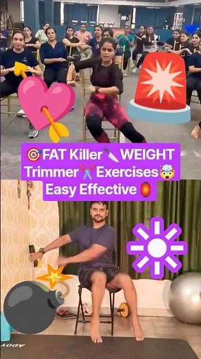 🎯FAT Killer🔪WEIGHT Trimmer✂️Exercises🤯Easy Effective🏮#shorts #weightloss #exercise #workout #viral