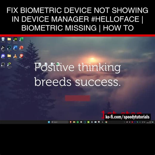 Speedy Tutorials on Instagram: "Fix Biometric Device not Showing in Device Manager #helloface | Biometric Missing | How To 💻 Donate, browse my shop, or if you need help get a custom tutorial → Link in my bio! https://linktr.ee/speedytutorials #computer #windows11 #windows11 #tech #windows10 #laptop #computertips #laptoptips #technology #pctipsandtricks #shorts #reelindia #reels #pctips #india"