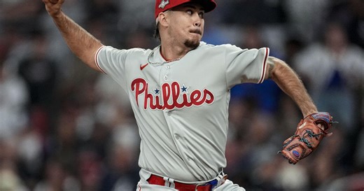 Game 1 win: Phillies' P Orion Kerkering talks to media
