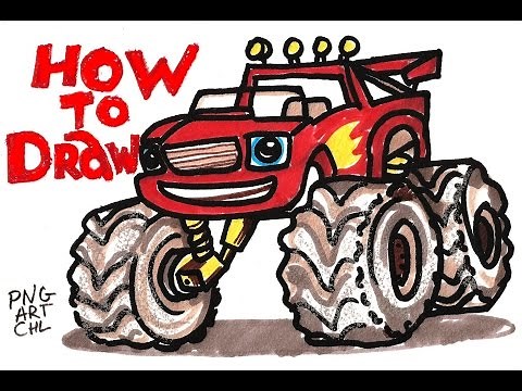 How to Draw Blaze from Blaze and the Monster Machines