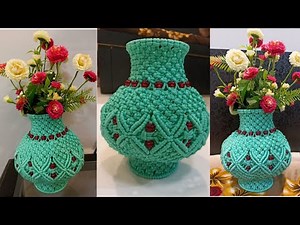 Macrame Flower Pot | How to make macrame flower pot? #macrame #macrametutorial #macrameflowerpot