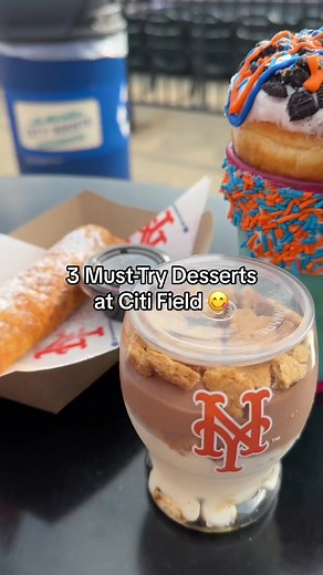 Some of our favorite Citi Field desserts 🤩 #citifield #mets #mlb #baseball #citifieldfood #ballparkfood #dessert