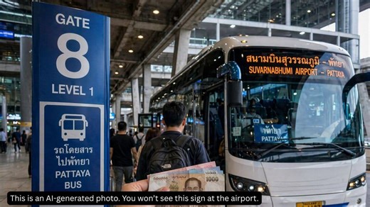 Suvarnabhumi Airport to Pattaya Bus - Thailand Tourist Places