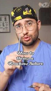 How to do a Krackow suture #orthopaedics #medicine #medschool #medicaleducation #sportsmedicine