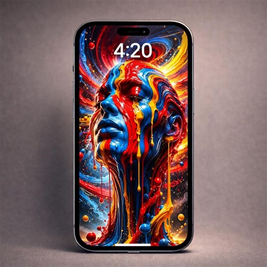 Fluid Form 3D Phone Wallpaper – Surreal Digital Art Mobile Background (instant Download) - Etsy