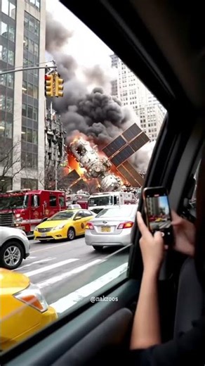 Satellite felled in New York and Brutally explode #science #technology