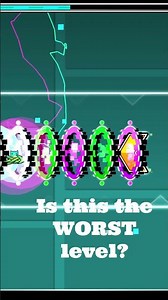 Is this the WORST level ever made in geometry dash #geometrydash #gd #games