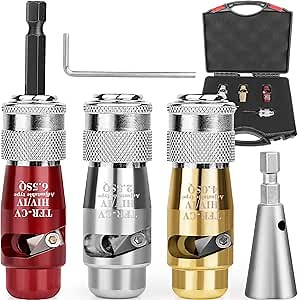 Sanchamy Wire Stripping and Twisting Tool 2024 Upgraded Electric Wire Stripper and Twister Kit Wire Stripper for Drill Professional Electrician Tool Set-Including 3 Wire Strippers and 1 Wire Twister