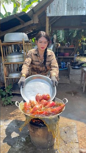 Cooking deep fried sweet potato recipe