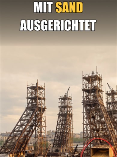 Eiffelturm: Wie die 4 Beine in 57m Höhe auf den Millimeter trafen