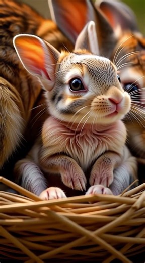 Watch the amazing journey of a rabbit from its very first moments to adulthood 🤍