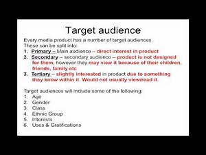 2.What are target audiences and how to identify them (GCSE media studies Assignment 1 guide)