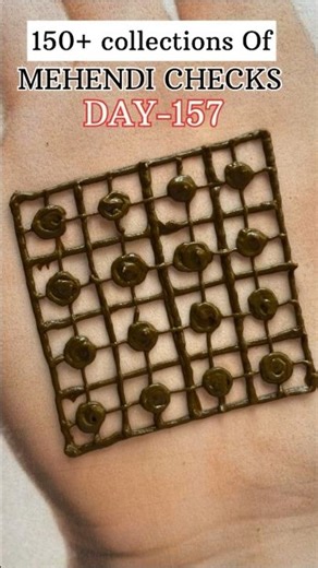 Mehendi Checks Design DAY-157 #shortsfeed #shortsviral #shorts #viral #viralshorts #trendingmehndi