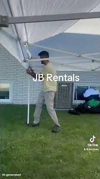 how to install a 10x20 canopy tent,perfect for outdoor weddings and parties#setup #canopytent #party