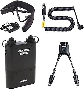 GODOX PB960 Portable Extended Flash Power Battery Pack Kit Dual Output for Canon 600EX, 580EX II, 550EX, 430EZ, for Godox V1Pro C/N/S/F/O/P TT685 TT685II AD360II AD360 AD180, for Yongnuo Flashes