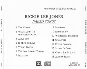 Rickie Lee Jones - Naked Songs