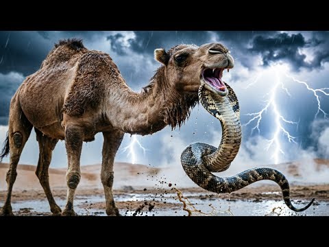 Camel Vs Cobra . Camel Swallow the whole Cobra