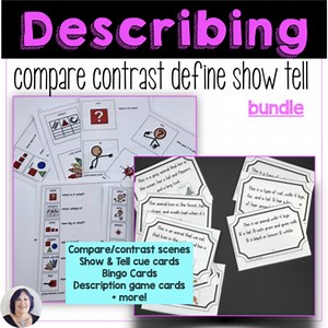 Describe Compare Contrast Define Tell Bundle for Expressive Language