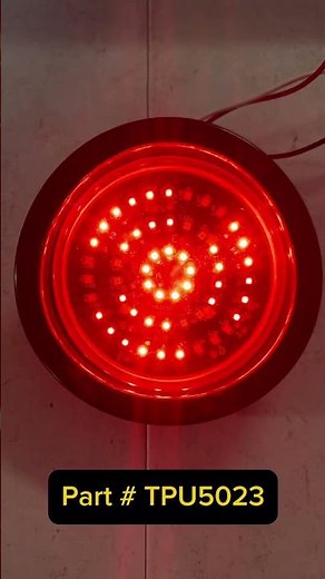 TPU5023 – 4” Round Red LED Flashing Strobe Truck Trailer Light link below 👇