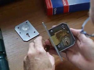 Replace levers in a deadlock, this is a Union lock, Chubb Deadlock type