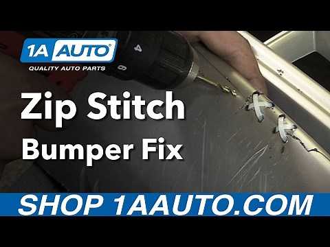 How to Temporarily Fix Plastic Bumper with Zip Ties Zip Stitch