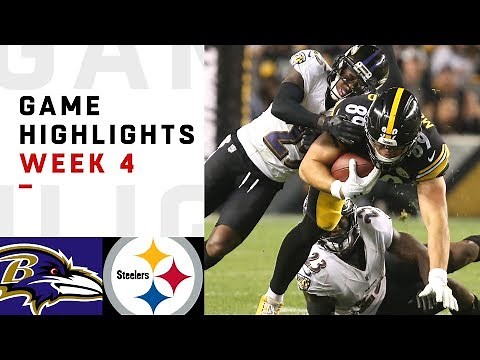 Ravens vs. Steelers Week 4 Highlights | NFL 2018