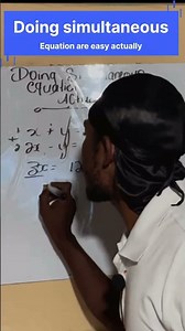 Solving Simultaneous equations with these steps #education #algebra