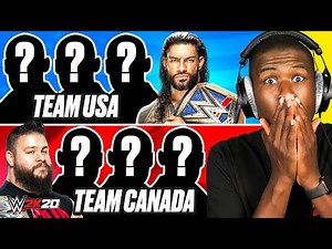 WWE 2K20 - 4 AMERICAN WRESTLERS vs 4 CANADIAN WRESTLERS!