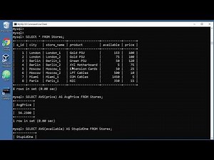 MySQL Tutorial - 29 - AVG() Function - AVERAGE