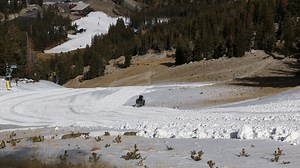 Snowmaking upgrades help Tahoe resorts welcome skiers despite warm, dry conditions