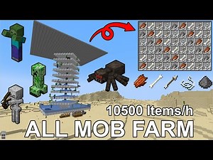 Minecraft Easy & High Efficient All Mob Farm - 1.21～1.16