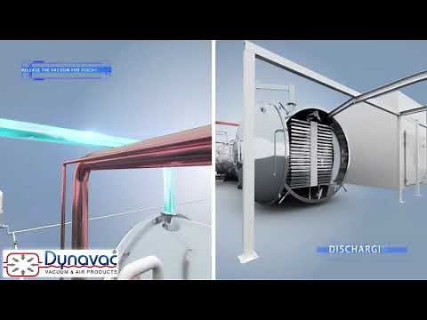 Dynavac food freeze dryer machines for industrial-scale freeze-drying processes.