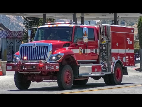 CAL FIRE Engine 1664 Responding