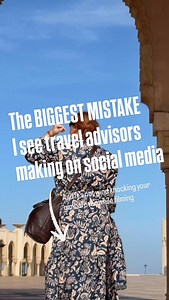 I see this over and over again. I even send DMs to travel advisors when I notice it happening on their posts. It’s literally one of the biggest things the algorithm looks at, and it’s also one of the most underused. People forget to add it. They rely on hashtags to do the heavy lifting. They write something vague that doesn’t tell the algorithm or the audience what the post is actually about. And that “it” is your caption. The algorithm isn’t great at looking at a photo or video and instantly kn