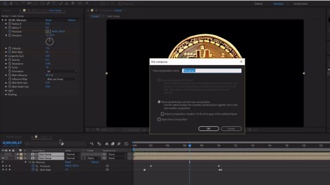 How to make golden liquid logo reveal in After Effects - 113