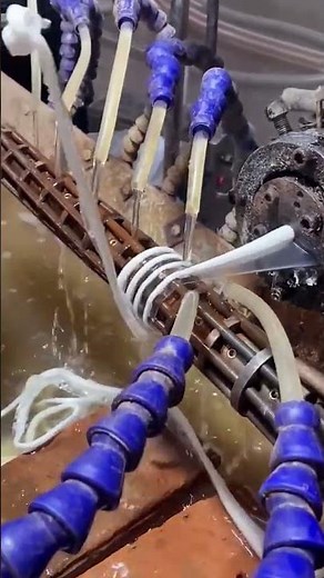 Corrugated plastic pipe production process