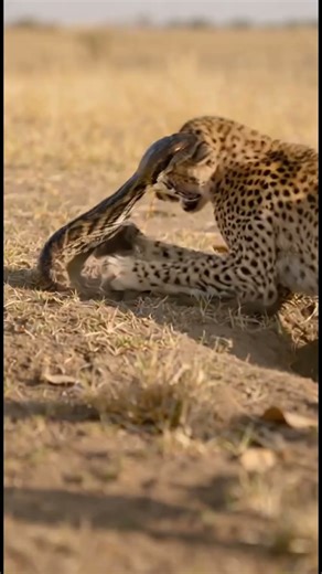 Cheetah VS Python? Gets PULLED Into Dark Abyss! 😨🐍 #cheetah #python #reversed #deadly #dragged